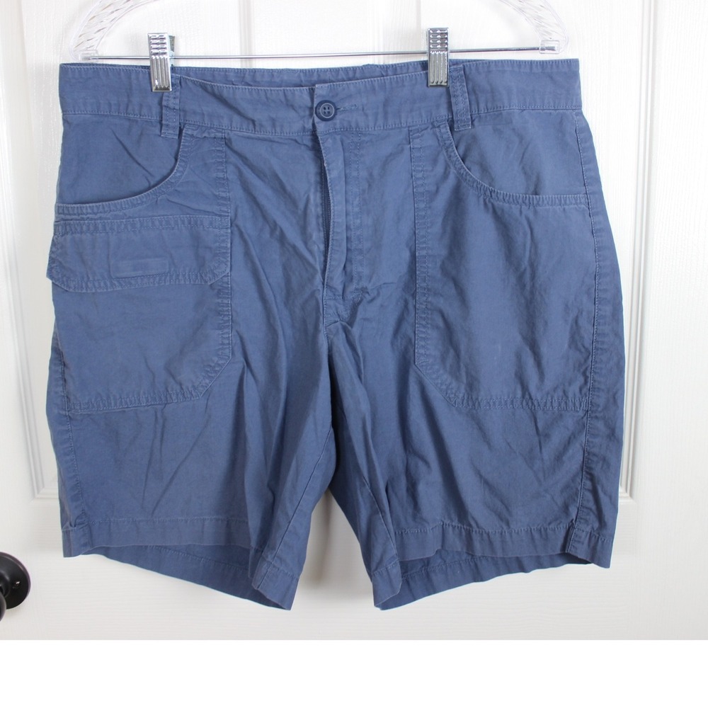 Columbia Mens Washed‎ Out Shorts Size 34 Blue 8inch Inseam